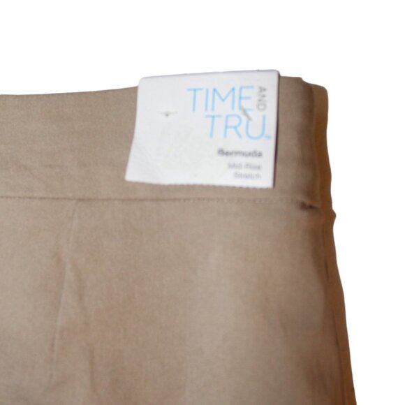 CLEARANCE Time & Tru Bermuda Mid-Rise Stretch Shorts Plus XXL 2X 20 NWT's COMFY - Picture 3 of 12